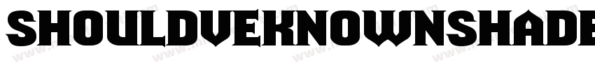 ShouldveKnownShaded Regular字体转换